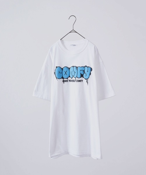 MODISH GAZE(モディシュガゼ)の「MODISH GAZE 7.4スーパーヘビーオンス 発泡プリント グラフィック 半袖Tシャツ COMFY(Tシャツ/カットソー・メンズ・パープル/ホワイト/ブラック・L/M/XL)」の8枚目の写真