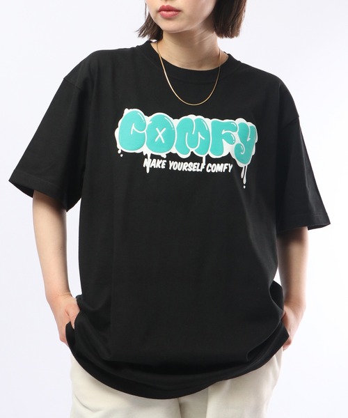 MODISH GAZE(モディシュガゼ)の「MODISH GAZE 7.4スーパーヘビーオンス 発泡プリント グラフィック 半袖Tシャツ COMFY(Tシャツ/カットソー・メンズ・パープル/ホワイト/ブラック・L/M/XL)」の13枚目の写真