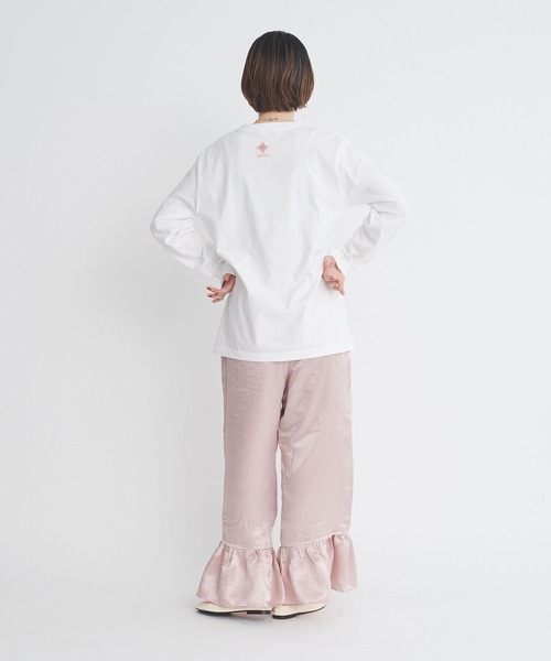 I am I in fact...(アイアムアイインファクト)の「桃饅頭 ロンT(Tシャツ/カットソー・レディース・ホワイト/グリーン・FREE)」の20枚目の写真
