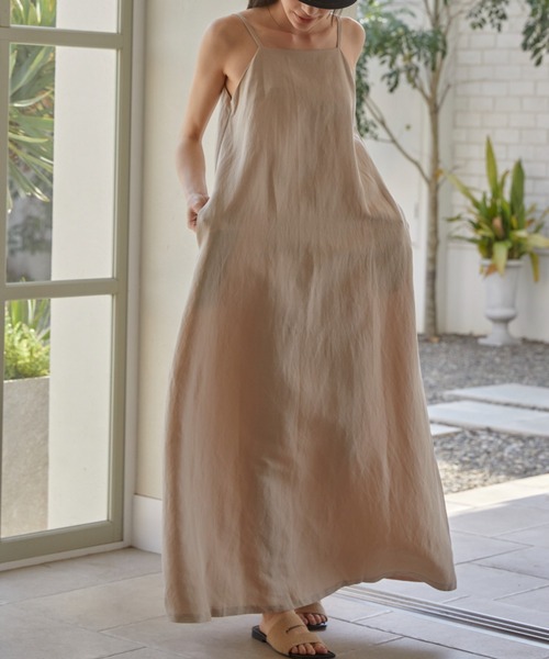 【ACYM(アシーム)】Back tie flare long ワンピース ACYM(アシーム)】Back tie flare long ワンピース