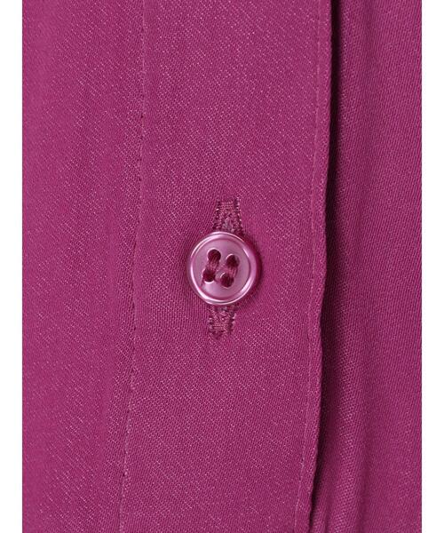 AMERICAN HOLIC(アメリカンホリック)の「バンドカラーバックオープンチュニック(チュニック・レディース・ピンク/マスタード/アイボリー・L/M)」の12枚目の写真