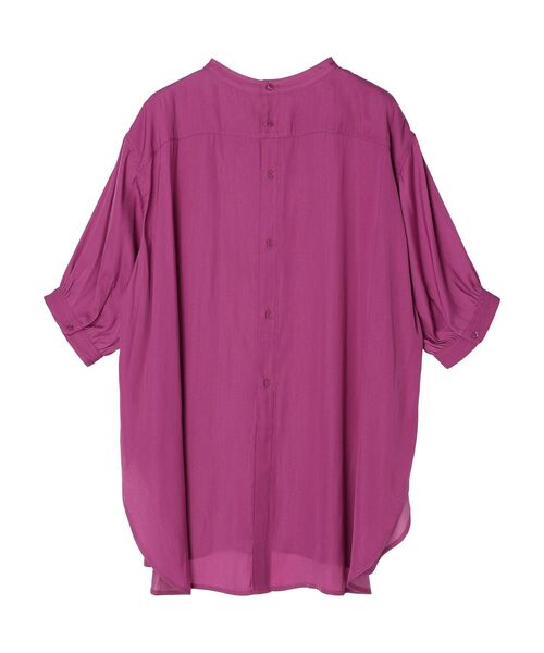 AMERICAN HOLIC(アメリカンホリック)の「バンドカラーバックオープンチュニック(チュニック・レディース・ピンク/マスタード/アイボリー・L/M)」の15枚目の写真