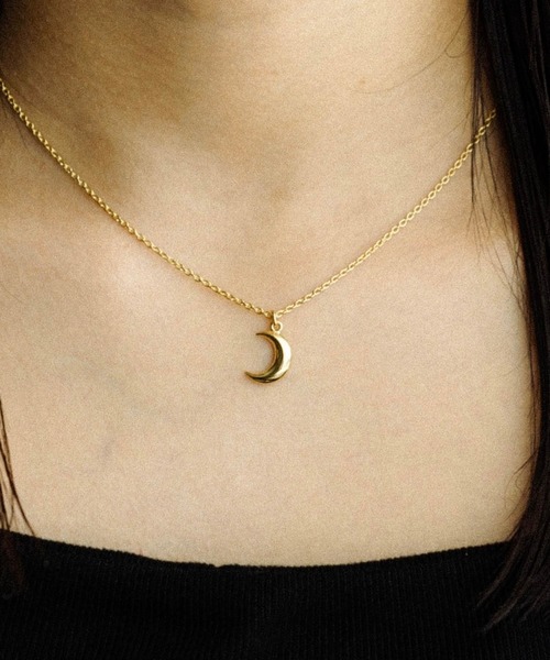 Scat(スキャット)の「"Moon" charm necklace(GOLD)(ネックレス・メンズ・ゴールド・FREE)」の1枚目の写真