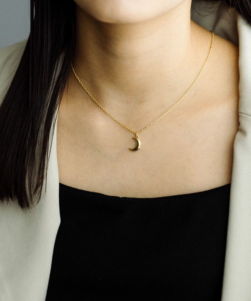 Scat(スキャット)の「"Moon" charm necklace(GOLD)(ネックレス・メンズ・ゴールド・FREE)」の2枚目の写真