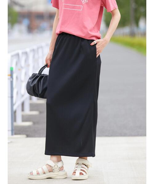 AMERICAN HOLIC(アメリカンホリック)の「リブタイトカットスカート(スカート・レディース・ブラック/マスタード/ブルー・S/M/L)」の6枚目の写真