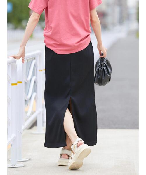 AMERICAN HOLIC(アメリカンホリック)の「リブタイトカットスカート(スカート・レディース・ブラック/マスタード/ブルー・S/M/L)」の8枚目の写真