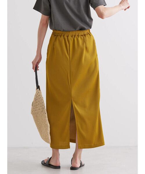 AMERICAN HOLIC(アメリカンホリック)の「リブタイトカットスカート(スカート・レディース・ブラック/マスタード/ブルー・S/M/L)」の7枚目の写真