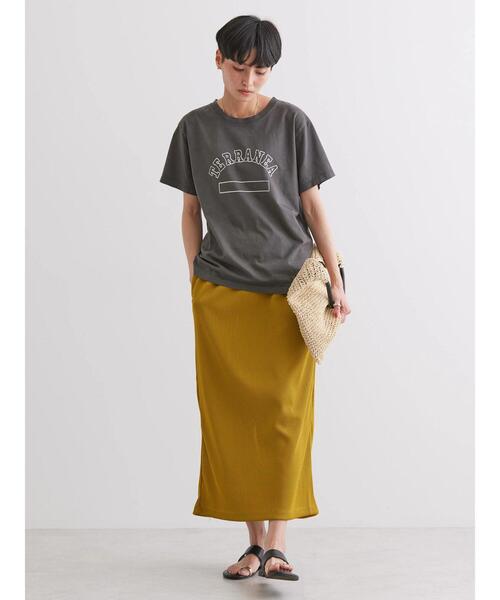 AMERICAN HOLIC(アメリカンホリック)の「リブタイトカットスカート(スカート・レディース・ブラック/マスタード/ブルー・S/M/L)」の13枚目の写真