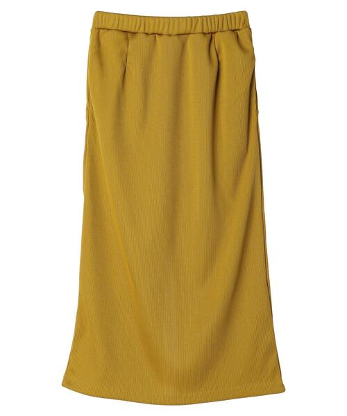 AMERICAN HOLIC(アメリカンホリック)の「リブタイトカットスカート(スカート・レディース・ブラック/マスタード/ブルー・S/M/L)」の16枚目の写真