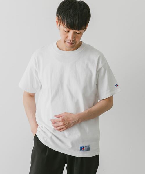 Russell Athletic(ラッセルアスレティック)の「『別注』RUSSELL ATHLETIC×DOORS USA Cotton Basic Tee(Tシャツ/カットソー・メンズ・ホワイト/グレー/ブラック・LARGE/MEDIUM/X-LARGE)」の4枚目の写真