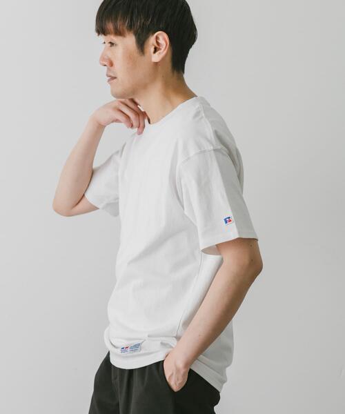 Russell Athletic(ラッセルアスレティック)の「『別注』RUSSELL ATHLETIC×DOORS USA Cotton Basic Tee(Tシャツ/カットソー・メンズ・ホワイト/グレー/ブラック・LARGE/MEDIUM/X-LARGE)」の6枚目の写真