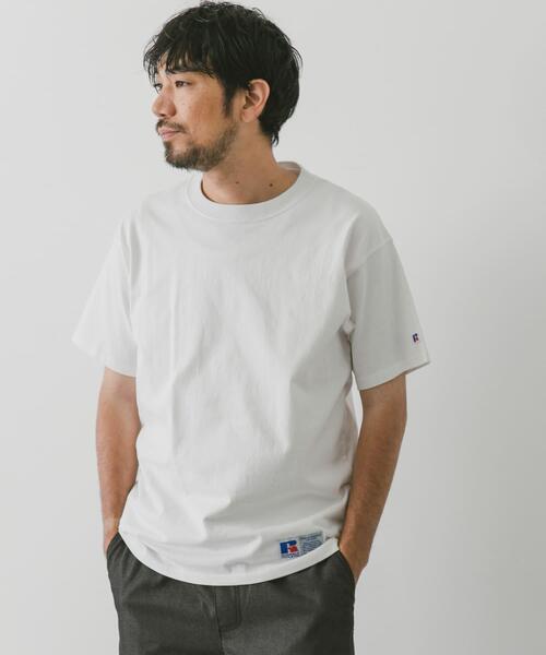 Russell Athletic(ラッセルアスレティック)の「『別注』RUSSELL ATHLETIC×DOORS USA Cotton Basic Tee(Tシャツ/カットソー・メンズ・ホワイト/グレー/ブラック・LARGE/MEDIUM/X-LARGE)」の11枚目の写真