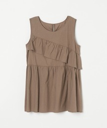 COTTON LOAN FRILL HEM BL
