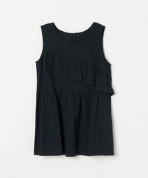 COTTON LOAN FRILL HEM BL