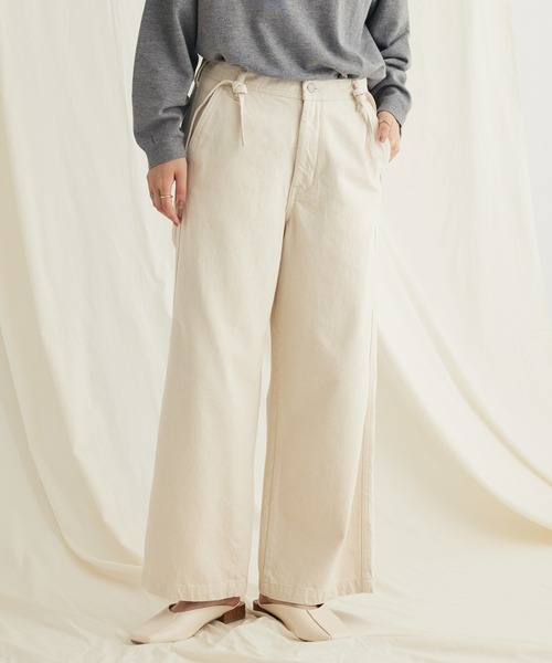 CRAFT STANDARD BOUTIQUE(クラフトスタンダードブティック)の「2WAYサロペット(その他パンツ・レディース・ブルー系その他/ダークインディゴブルー/ナチュラル・L/XL/M/S)」の2枚目の写真