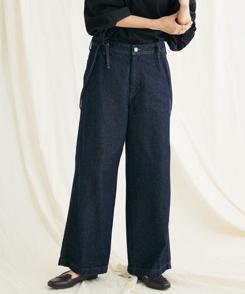 CRAFT STANDARD BOUTIQUE(クラフトスタンダードブティック)の「2WAYサロペット(その他パンツ・レディース・ブルー系その他/ダークインディゴブルー/ナチュラル・L/XL/M/S)」の3枚目の写真