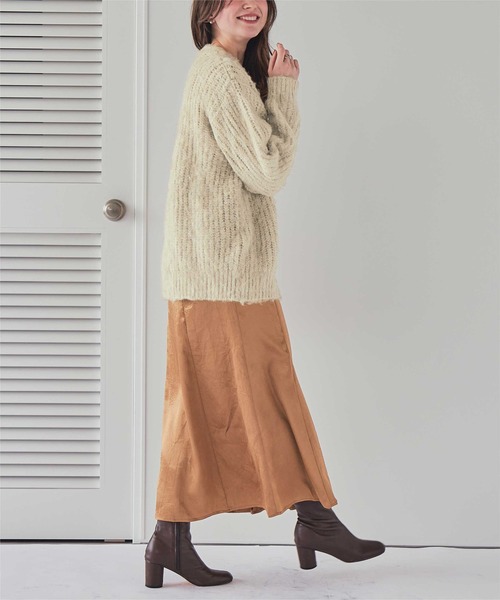 titivate（ティティベイト）の「ﾓﾍｱﾗｲｸｼｬｷﾞｰVﾈｯｸﾆｯﾄｶｰﾃﾞｨｶﾞﾝ（カーディガン/ボレロ・レディース・ライトベージュ/グレー/ブルー・M/S）」の16枚目の写真