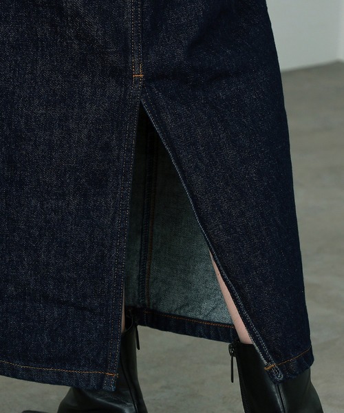 SOMETHING（サムシング）の「atelier SOMETHING/アトリエサムシング カーゴサスペンダーベアデニムサロペットスカート（つなぎ/オールインワン・レディース・ライトインディゴブルー/インディゴブルー・MEDIUM/SMALL）」の10枚目の写真