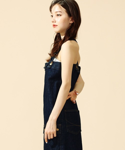 atelier SOMETHING/アトリエサムシング カーゴサスペンダーベアデニム