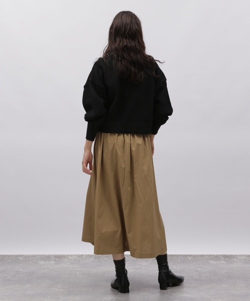 LAKOLE（ラコレ）の「タイプライターフレアスカート / 972308（スカート・レディース・ダークグリーン/ベージュ/ブラック・SMALL/MEDIUM）」の12枚目の写真