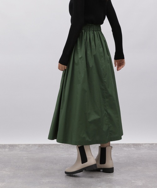 LAKOLE（ラコレ）の「タイプライターフレアスカート / 972308（スカート・レディース・ダークグリーン/ベージュ/ブラック・SMALL/MEDIUM）」の15枚目の写真