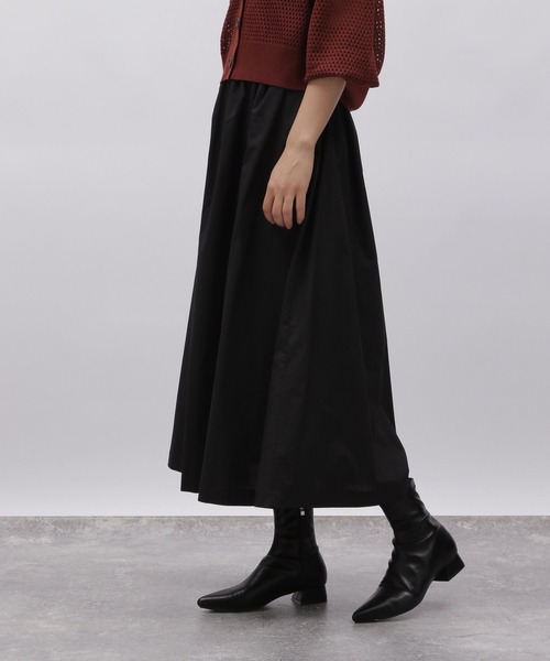 LAKOLE（ラコレ）の「タイプライターフレアスカート / 972308（スカート・レディース・ダークグリーン/ベージュ/ブラック・SMALL/MEDIUM）」の9枚目の写真