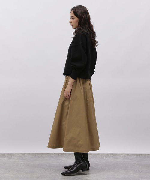 LAKOLE（ラコレ）の「タイプライターフレアスカート / 972308（スカート・レディース・ダークグリーン/ベージュ/ブラック・SMALL/MEDIUM）」の11枚目の写真