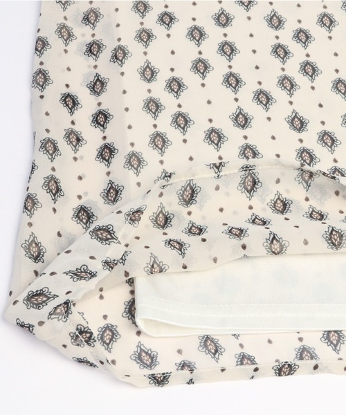 TOKYO SHIRTS(トウキョウシャツ)の「スタンドカラー 半袖ブラウス(シャツ/ブラウス・レディース・ネイビー/ホワイト/ライトイエロー・M/L)」の14枚目の写真