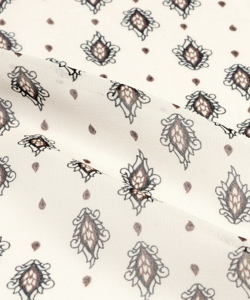 TOKYO SHIRTS(トウキョウシャツ)の「スタンドカラー 半袖ブラウス(シャツ/ブラウス・レディース・ネイビー/ホワイト/ライトイエロー・M/L)」の15枚目の写真