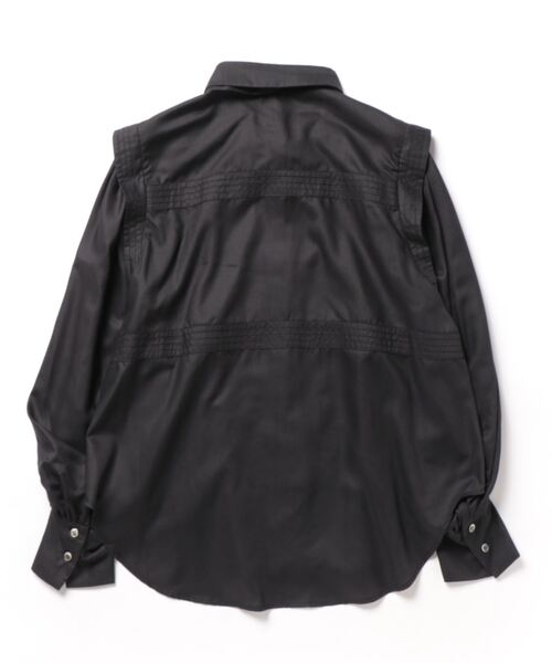 EUCLAID（エウクレイド）の「ピンタックボウタイブラウス（シャツ/ブラウス・レディース・ピンク/ブラック/オフホワイト・38）」の5枚目の写真