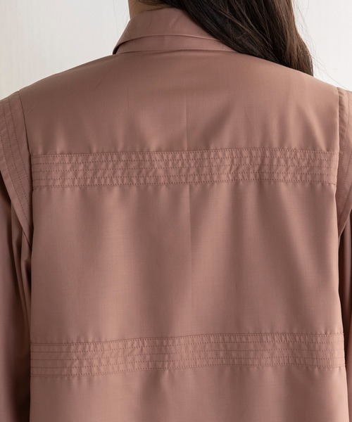 EUCLAID（エウクレイド）の「ピンタックボウタイブラウス（シャツ/ブラウス・レディース・ピンク/ブラック/オフホワイト・38）」の13枚目の写真