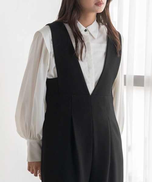 EUCLAID（エウクレイド）の「ピンタックボウタイブラウス（シャツ/ブラウス・レディース・ピンク/ブラック/オフホワイト・38）」の17枚目の写真