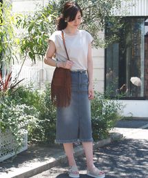 Another Edition | デニムスリットスカート/ AEBC DNM ｽﾘｯﾄ SK◆(デニムスカート)