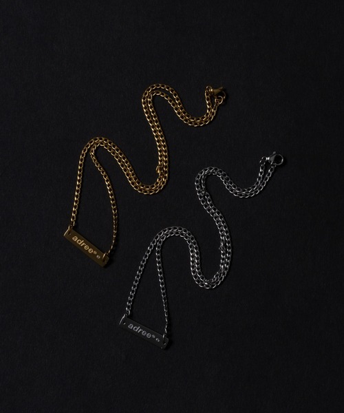 adree（アドリー）の「rhinestone metal plate chain necklace / ラインストーンメタルプレートチェーンネックレス（ネックレス・レディース・シルバー/ゴールド・FREE）」の7枚目の写真