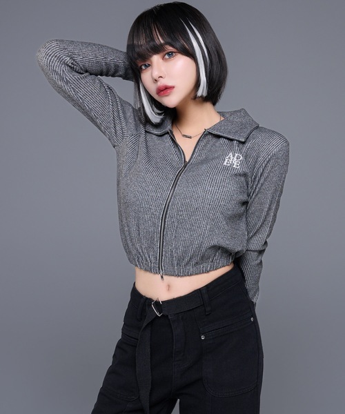 adree（アドリー）の「rhinestone metal plate chain necklace / ラインストーンメタルプレートチェーンネックレス（ネックレス・レディース・シルバー/ゴールド・FREE）」の22枚目の写真