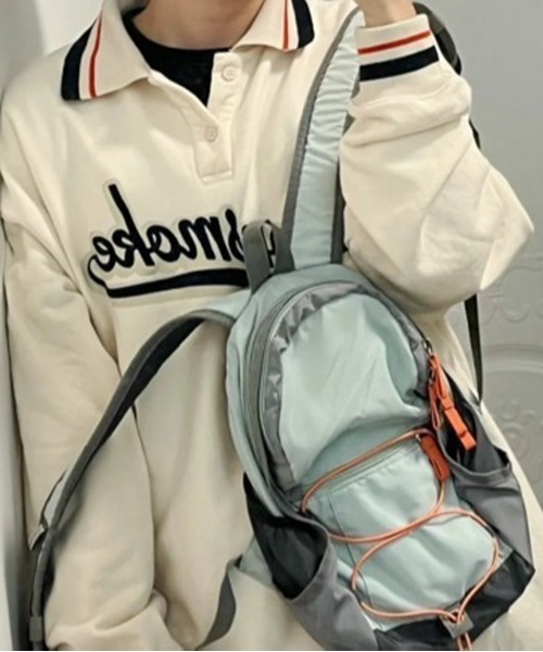 ROOPTOKYO（ループトウキョウ）の「COLOR MINI BACKPACK/カラーミニバックパック（バックパック/リュック・レディース・クリーム/グレー/パープル・ONE SIZE）」の6枚目の写真