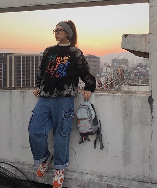 ROOPTOKYO（ループトウキョウ）の「COLOR MINI BACKPACK/カラーミニバックパック（バックパック/リュック・レディース・クリーム/グレー/パープル・ONE SIZE）」の8枚目の写真