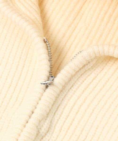 JEANASIS（ジーナシス）の「ZIPニットバラクラバ/968634（ネックウォーマー/スヌード・レディース・ブラック/ホワイト/ブルー・FREE）」の11枚目の写真