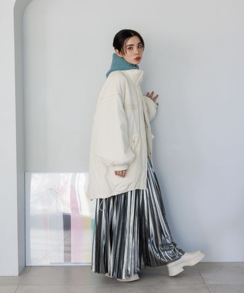 JEANASIS（ジーナシス）の「ZIPニットバラクラバ/968634（ネックウォーマー/スヌード・レディース・ブラック/ホワイト/ブルー・FREE）」の17枚目の写真