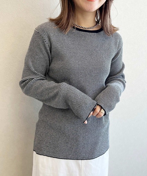 studio CLIP(スタディオクリップ)の「《days》12ゲージリブプルオーバー(ニット/セーター・レディース・オレンジ/ブラウン/その他1/オフホワイト・LARGE/MEDIUM)」の4枚目の写真