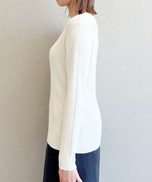 studio CLIP(スタディオクリップ)の「《days》12ゲージリブプルオーバー(ニット/セーター・レディース・オレンジ/ブラウン/その他1/オフホワイト・LARGE/MEDIUM)」の7枚目の写真