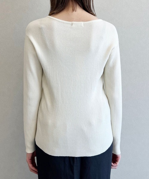 studio CLIP(スタディオクリップ)の「《days》12ゲージリブプルオーバー(ニット/セーター・レディース・オレンジ/ブラウン/その他1/オフホワイト・LARGE/MEDIUM)」の8枚目の写真