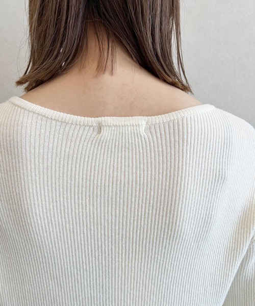 studio CLIP(スタディオクリップ)の「《days》12ゲージリブプルオーバー(ニット/セーター・レディース・オレンジ/ブラウン/その他1/オフホワイト・LARGE/MEDIUM)」の10枚目の写真