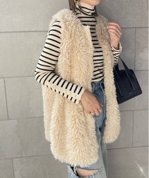 y/m by misato | プードルボアベスト(ベスト)