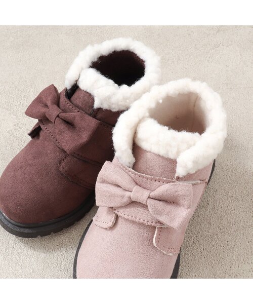 apres les cours（アプレレクール）の「ベルト付きブーツ（ブーツ・キッズ・ピンク/ブラウン・18/17/16/14/15 /19）」の8枚目の写真