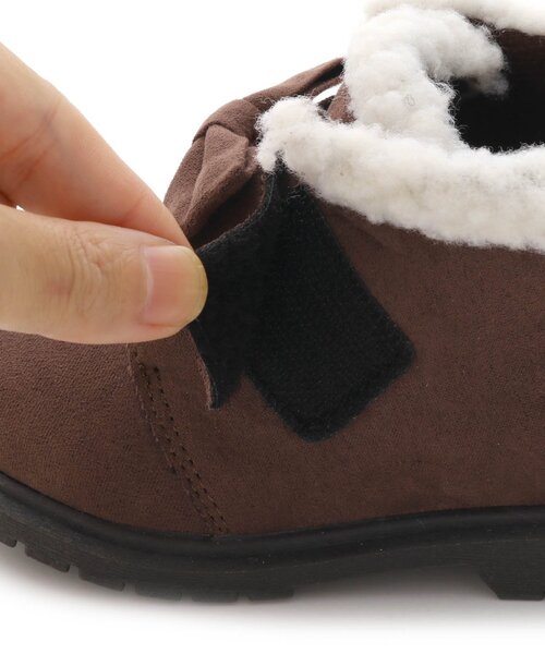 apres les cours（アプレレクール）の「ベルト付きブーツ（ブーツ・キッズ・ピンク/ブラウン・18/17/16/14/15 /19）」の4枚目の写真