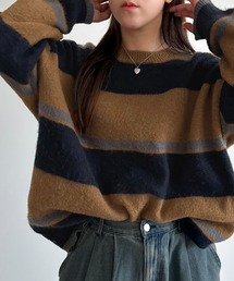 モヘアライクボーダーニット【ZOZOTOWN限定アイテム】