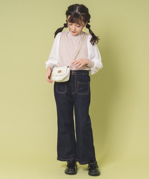URBAN CHERRY(アーバンチェリー)の「フロントポケットデザインフレアデニムパンツ(デニムパンツ・キッズ・ブルー・150cm/120cm/110cm/140cm/130cm)」の18枚目の写真