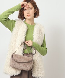 ◆【ヒルナンデス！で紹介】キルトエコファーダブルショルダー