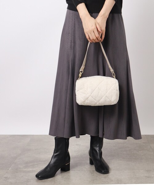 grove（グローブ）の「◆【ヒルナンデス！で紹介】キルトエコファーダブルショルダー（ショルダーバッグ・レディース・グレー/ベージュ/アイボリー/ブラウン系その他・00）」の7枚目の写真